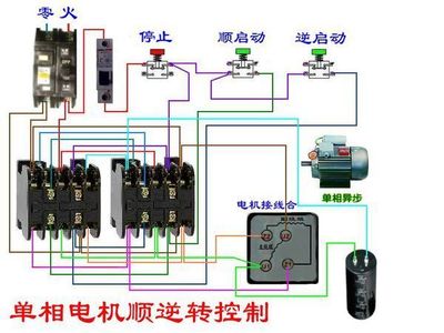 用兩個(gè)接觸器怎么實(shí)現(xiàn)單相雙值電容電機(jī)正反轉(zhuǎn),電機(jī)是四線(xiàn)輸出的。